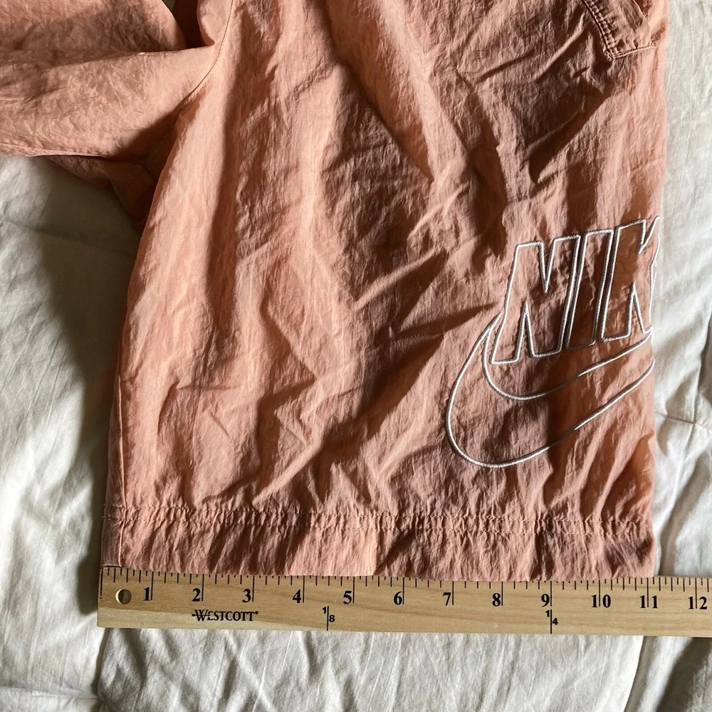 Nike Mens S Sportswear Alumni Woven Flow Nylon Water Shorts Trunks Peach Apricot